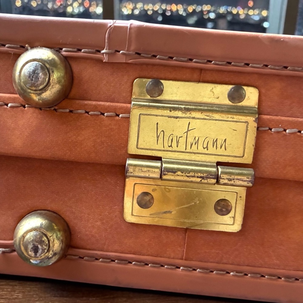 Vintage Hartmann Belting Leather Attache Briefcase Tan USA 18x13x5 - Picture 11 of 13